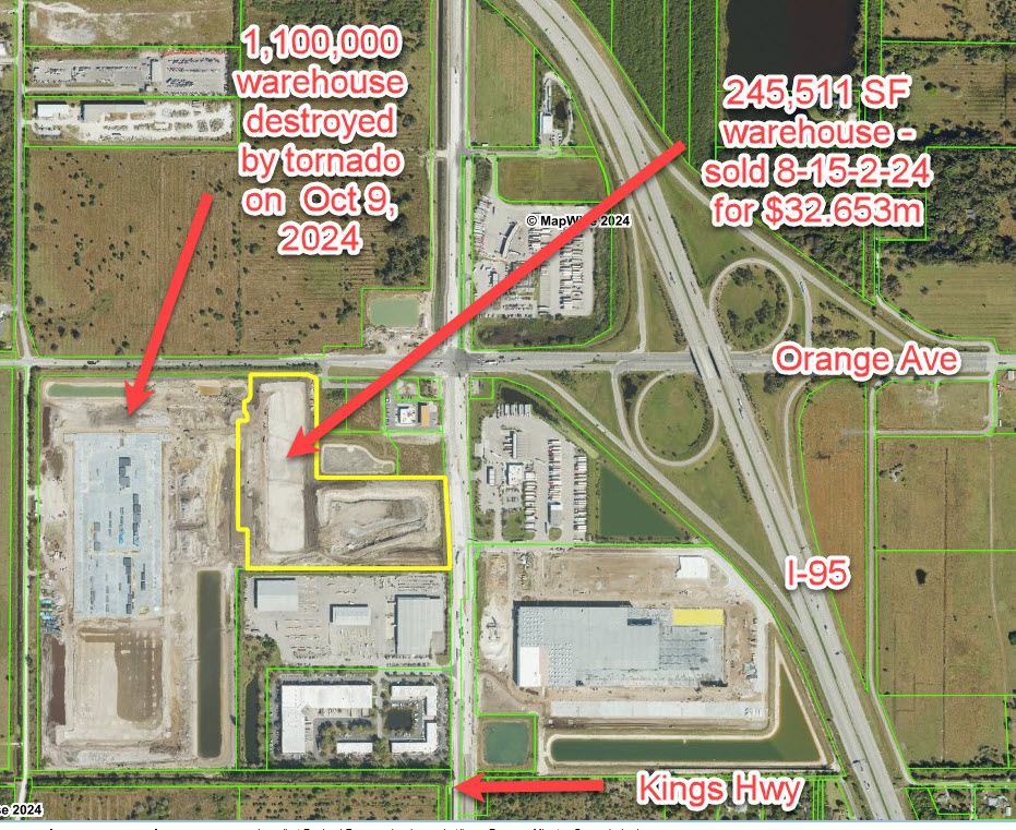 245,511 sf Warehouse sells for $32,653,000 in St Lucie County.